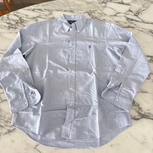 Polo Ralph Lauren Cotton Blue long sleeve shirt, Large